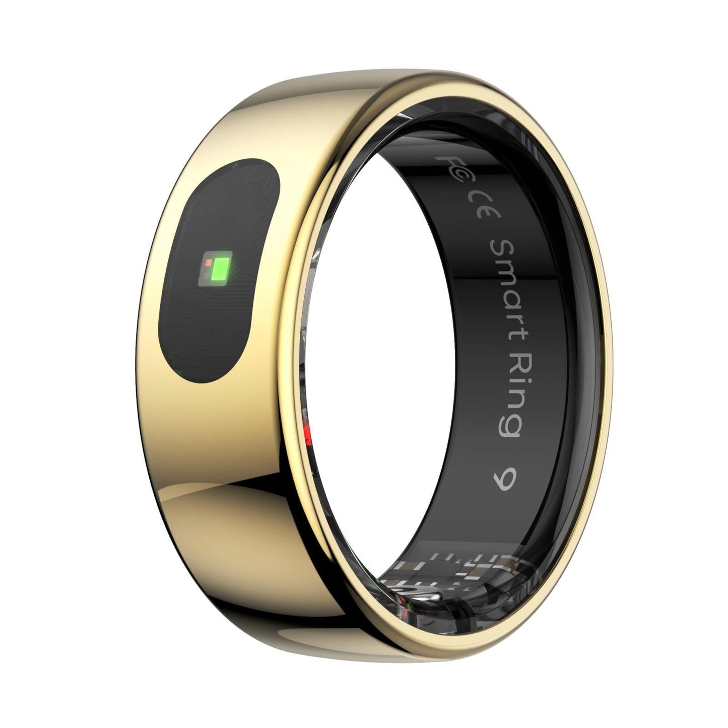 Smart Ring Heart Rate Blood Oxygen Sleep Sports Size 11 - Gold