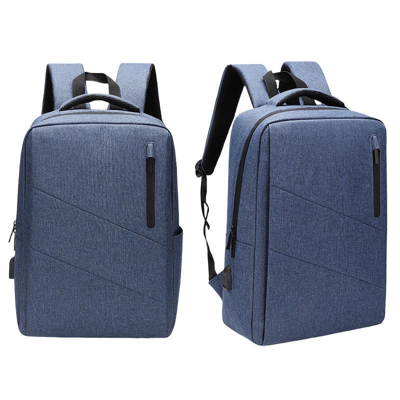 Anti Theft Usb Backpack For Business & School - Blue