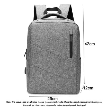Anti Theft Usb Backpack For Business & School - Blue