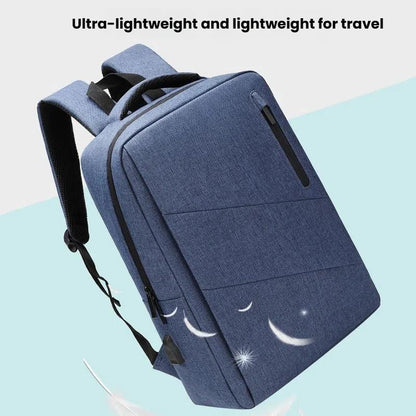 Anti Theft Usb Backpack For Business & School - Blue