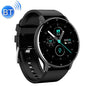 Smart Heart Rate Blood Pressure Oxygen Monitoring Sports Pedometer Wireless Bluetooth Watch - Black