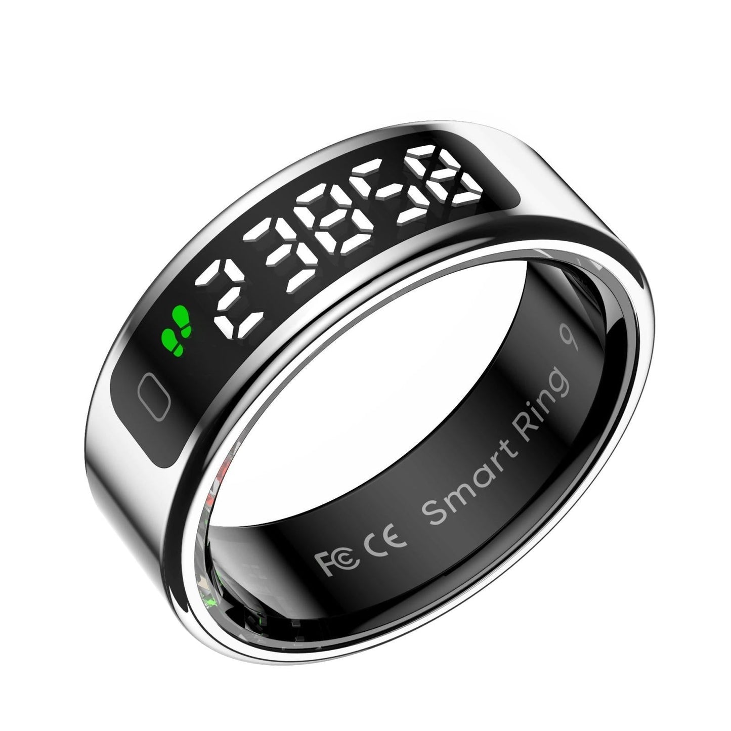 Smart Ring Heart Rate Blood Oxygen Sleep Sports Size 13 - Gold