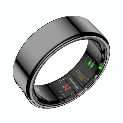 Smart Ring Heart Rate Blood Oxygen Sleep Sports Size 13 - Gold