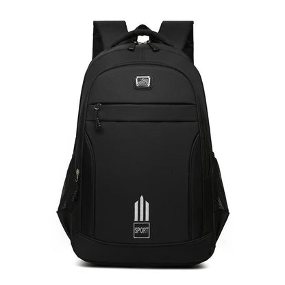 Large Capacity Nylon Backpack For Students - Blue