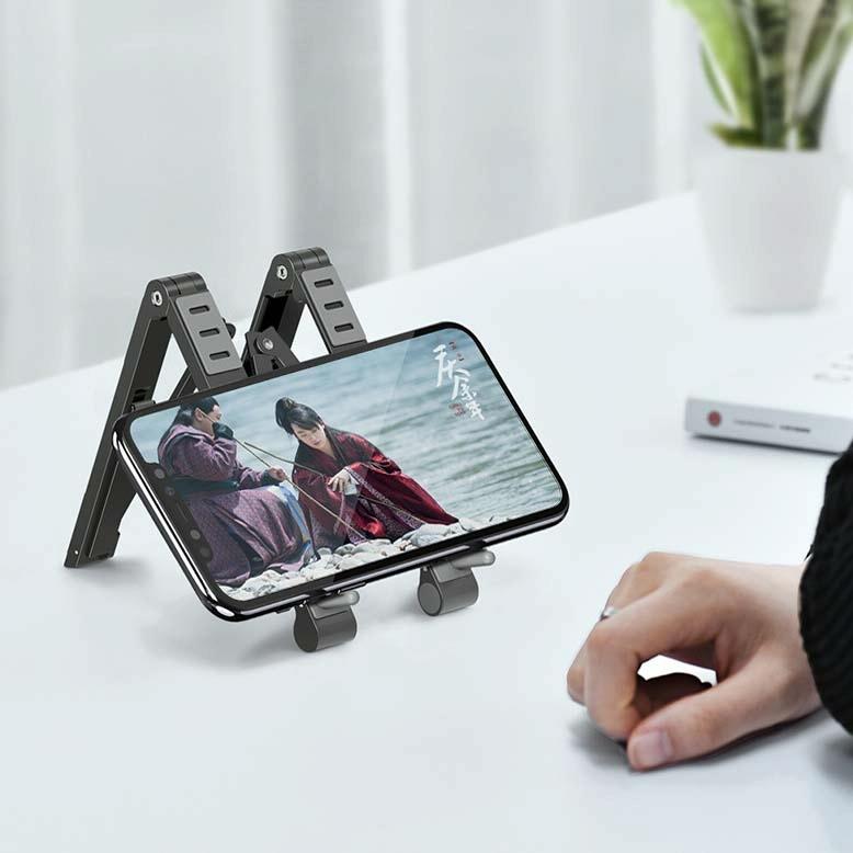 Foldable Metal Laptop Stand for Cooling and Ergonomic - Silver