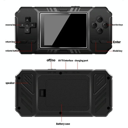 520 Classic Games Handheld Console With 3.0 Screen For S8 - Black