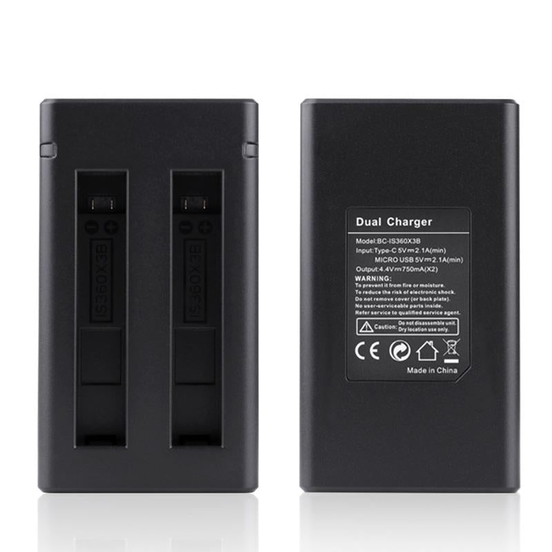 Insta360 X3 Dual Battery Charger With Indicator Light And Cable