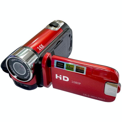 16Mp Hd Digital Camera With 16X Zoom For Home And Travel - Black