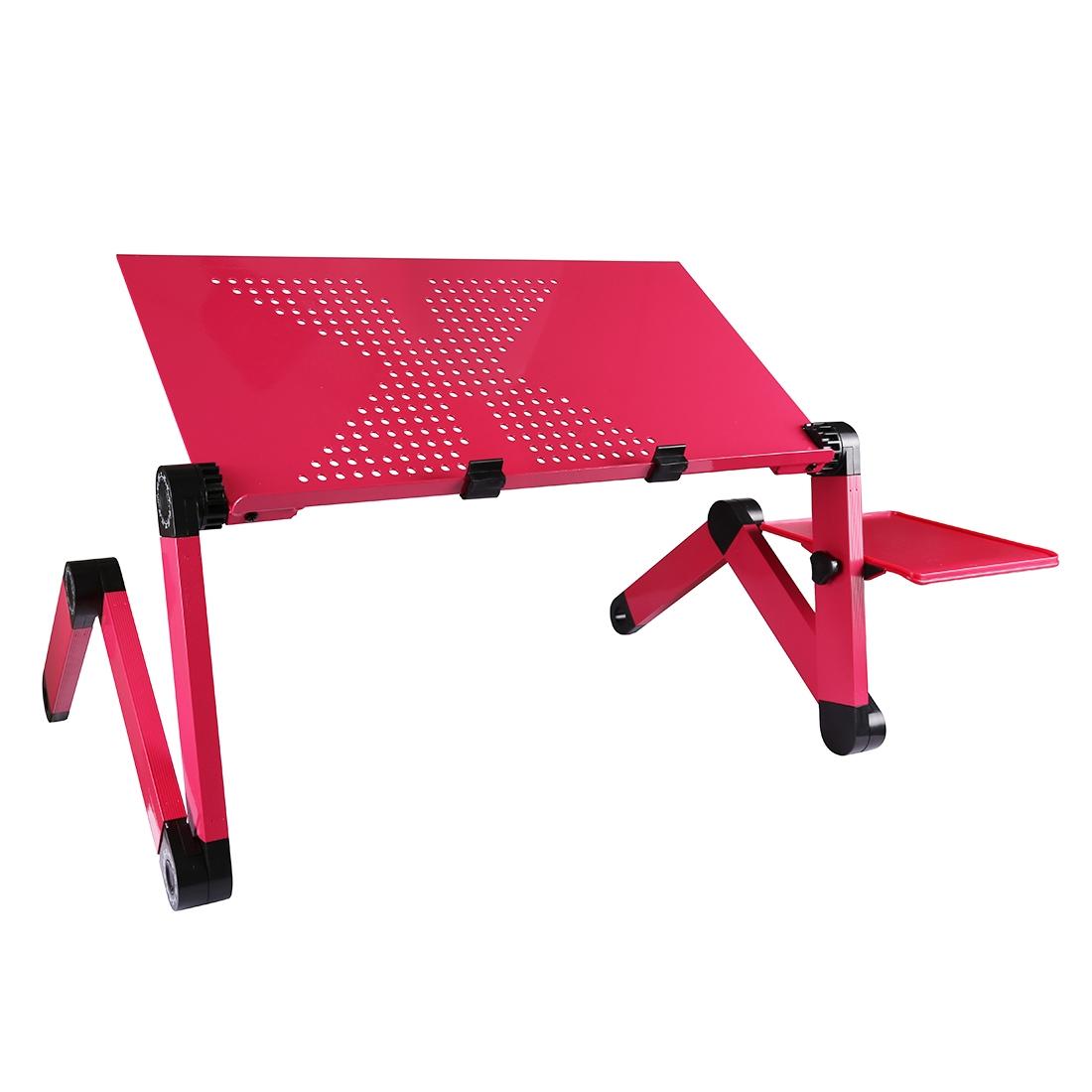 Adjustable Foldable Laptop Stand - Portable 360 Degree Aluminum - Black