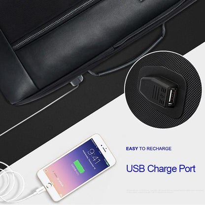 Large Capacity Business Laptop Backpack With Usb Port - Breathable & Stylish Black 30X15X44Cm