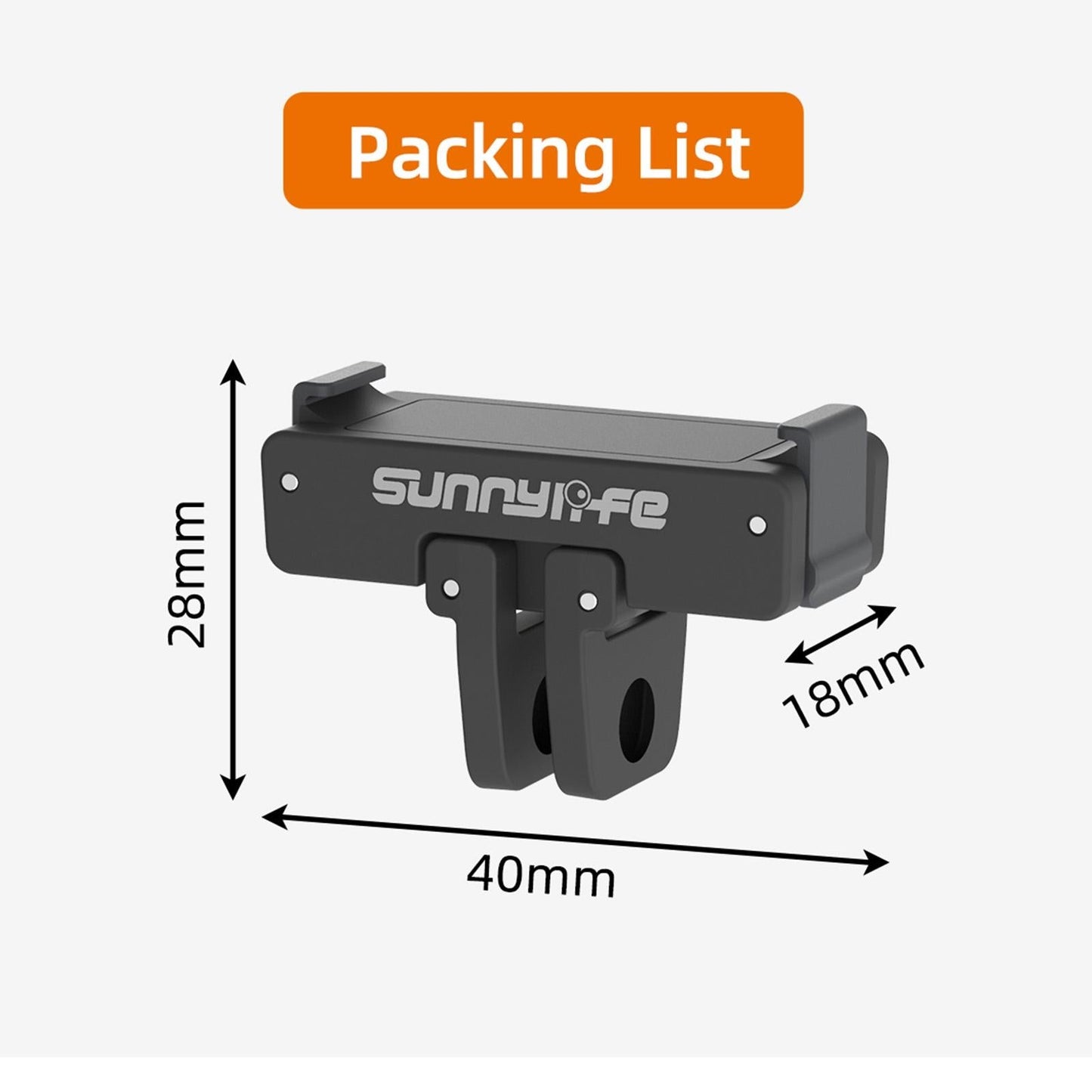 Magnetic Adapter Mount for Dji Action Cameras - Compatible with Action 2 3 and 4