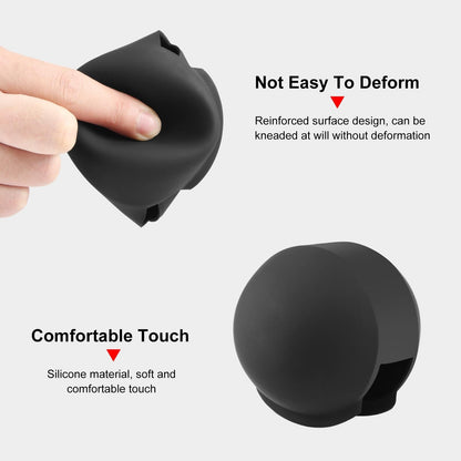 Silicone Dive Case Lens Guard for Insta360 X3 / X4 - Invisible and Protective - Black