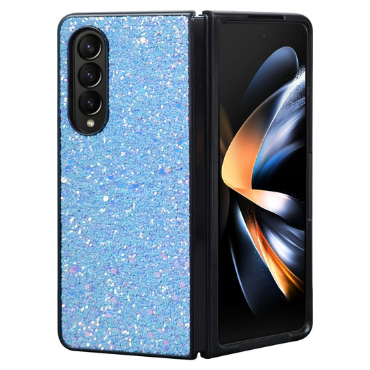 Foldable Diamond Case for Samsung Galaxy z Fold 4 - Compact and Stylish - Flash Blue