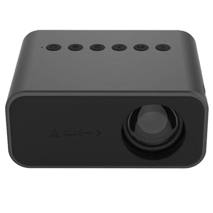 Portable Mini Home Theater Projector - 80 Lumens 1920X1080P Remote Control & Adaptor - Black