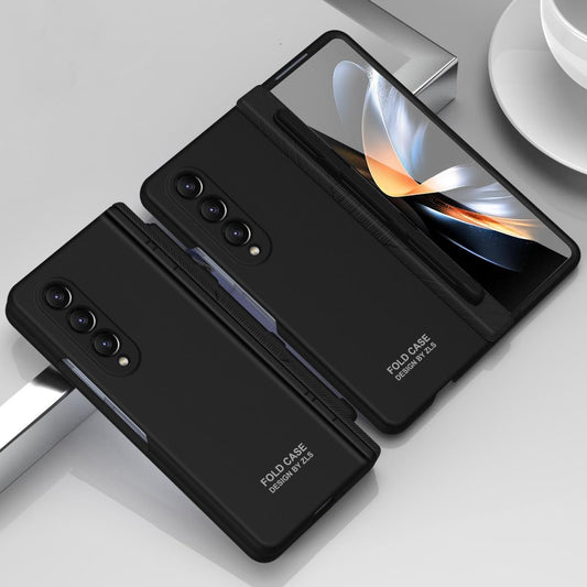 Foldable Phone Case with Pen and Stylus for Samsung Galaxy z Fold 4 / 5g - Black