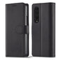 For Samsung Galaxy Z Fold4 5G Calf Leather Phone Case - Black