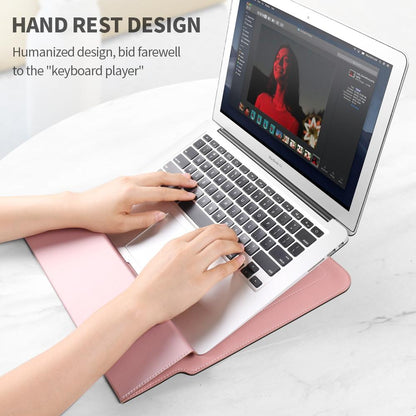 Waterproof 4-In-1 Laptop Holder With Wrist Protection - Fits 13 / 14 Inch - Black
