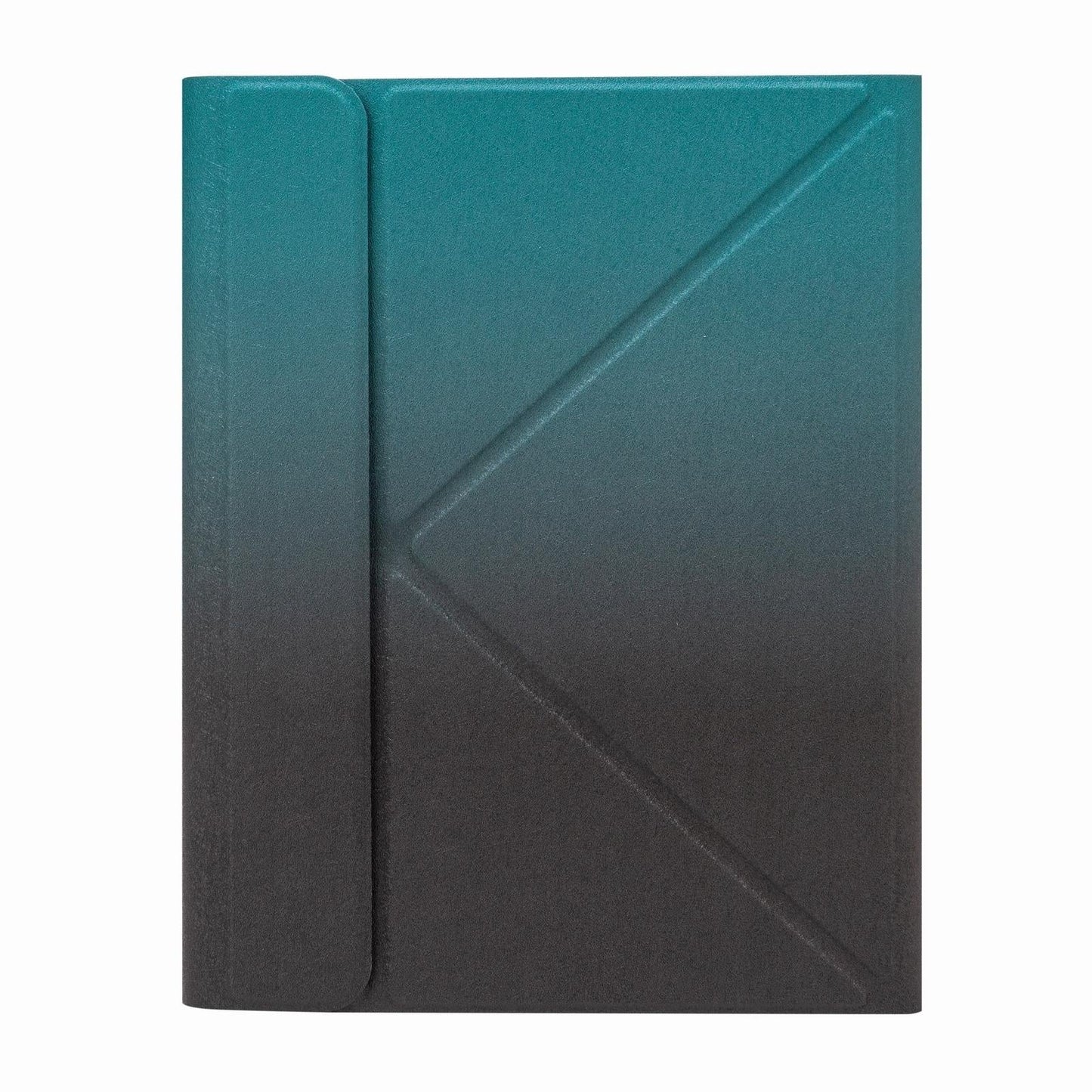 Bluetooth Keyboard Leather Case For Ipad 9.7 2018 / 2017 With Backlight & Three-Fold Holder - Dark Night Green