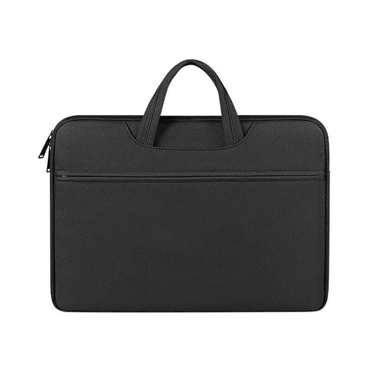Waterproof Laptop Handbag - Large Capacity Shock-Absorbing - Fits 14.1-15.4 Inches - Mysterious Black