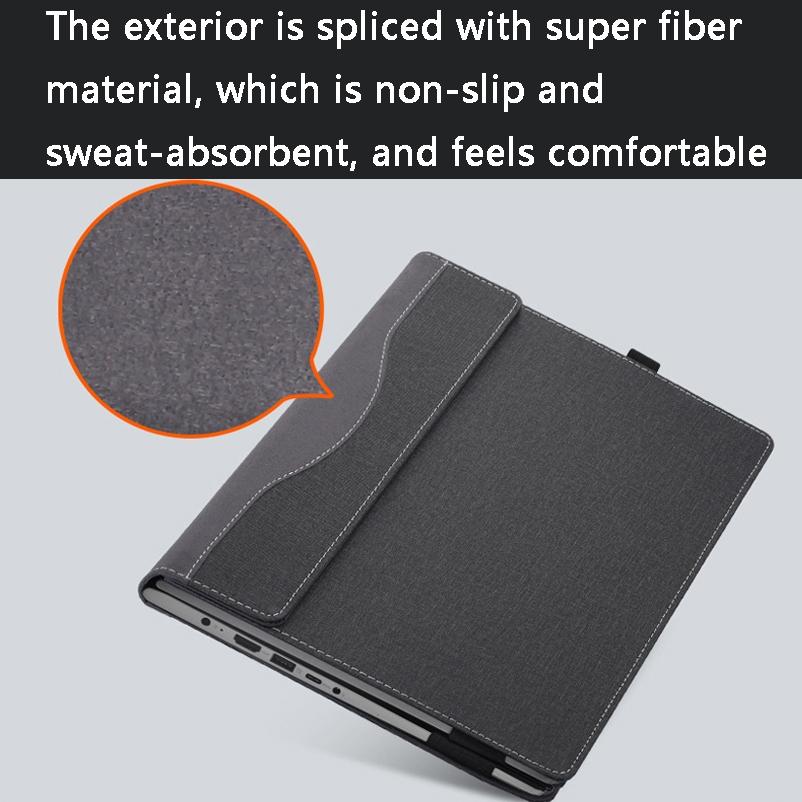 15.6 Hp Spectre X360 15-Eb Laptop Case - Pu Leather - Black