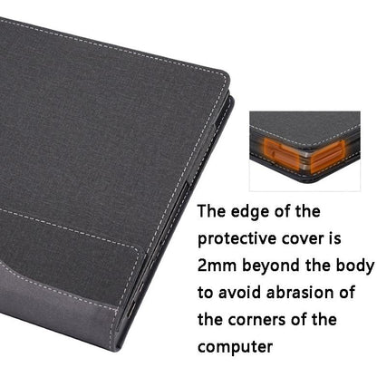 15.6 Hp Spectre X360 15-Eb Laptop Case - Pu Leather - Black