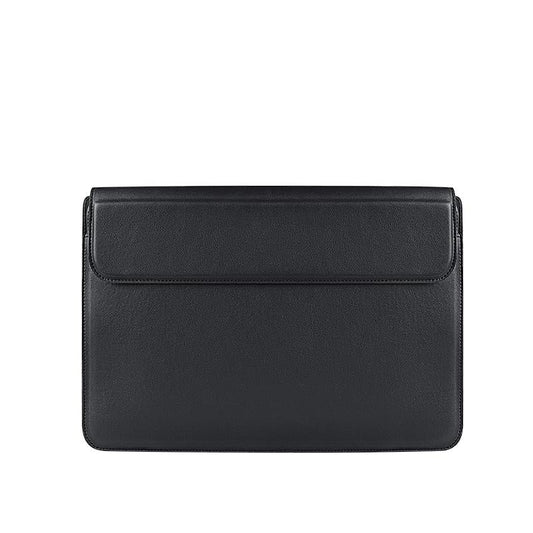 Multifunctional Notebook Liner Bag - Fits 14.1-15.4 Inch - Pu Material - Black