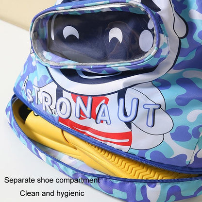Kids' Swim Bag Cute Cartoon Beach Backpack Waterproof Dry / Wet Large 2 Layer - Purple - Small 1 Layer
