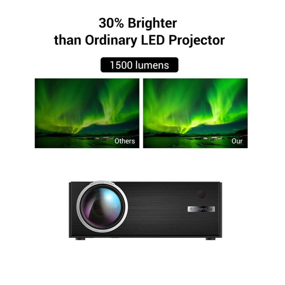 Smart Wifi Projector - 1800 Lumens 720P / 1080P Hd Hdmi / Usb / Vga / Av - Black
