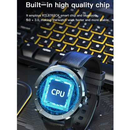 1.3 Inch Ips Colour Screen Ip68 Waterproof Smart Watch Support Bluetooth Call / Sleep Monitoring / Heart Rate Monitoring - Silicone Strap Silver