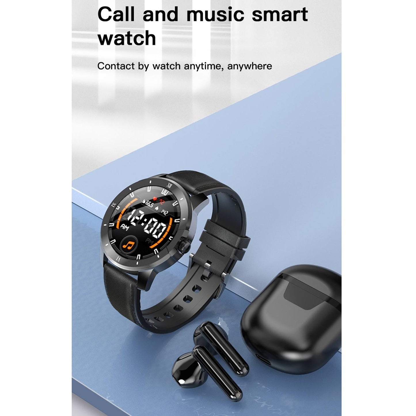1.3 Inch Ips Colour Screen Ip68 Waterproof Smart Watch Support Bluetooth Call / Sleep Monitoring / Heart Rate Monitoring - Silicone Strap Silver
