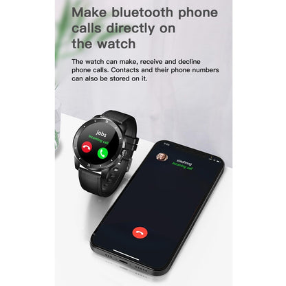 1.3 Inch Ips Colour Screen Ip68 Waterproof Smart Watch Support Bluetooth Call / Sleep Monitoring / Heart Rate Monitoring - Silicone Strap Silver