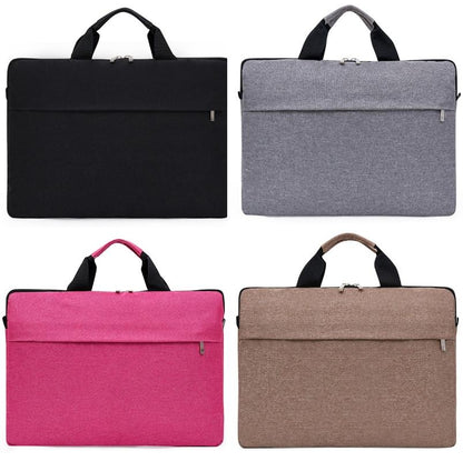 Waterproof Single Shoulder Notebook Bag - 14 Inch Portable & Durable - Gray