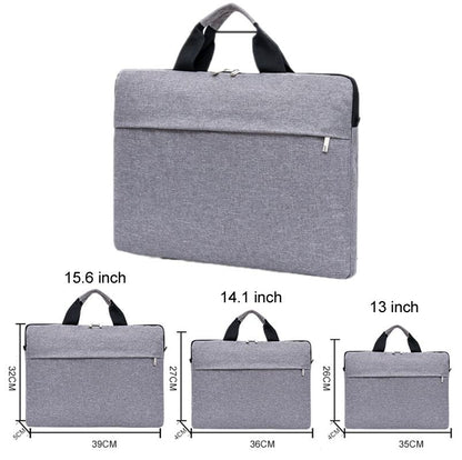 Waterproof Single Shoulder Notebook Bag - 14 Inch Portable & Durable - Gray