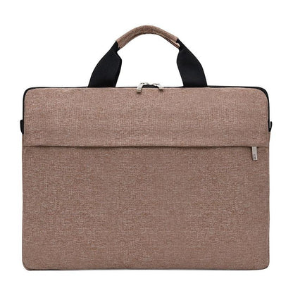 Waterproof Single Shoulder Notebook Bag - 14 Inch Portable & Durable - Gray