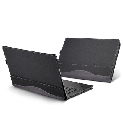 Shockproof Leather Laptop Case - Protective - Dark Blue - For Hp Envy X360 14 Inch 14-Fc