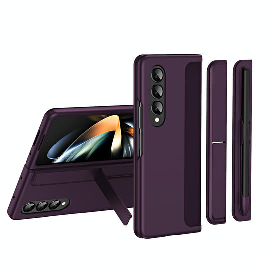 Detachable Pen & Phone Case for Samsung Galaxy z Fold 4 - 2 in 1 - Purple