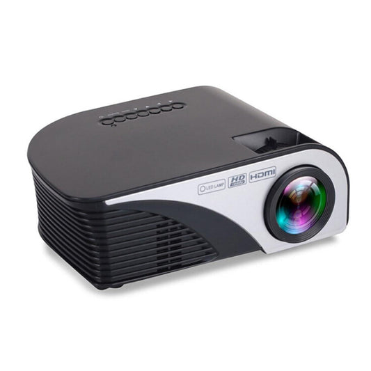 Portable Mini Led Projector With Remote - 1200 Lumens - Black