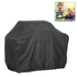Waterproof Bbq Grill Cover - Anti-Uv Dust-Proof 210D Oxford Cloth - 170X61X117Cm - Black