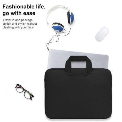 Portable Air Permeable Handheld Sleeve for 13.3 Laptops - 34x25.5x2.5cm - Black