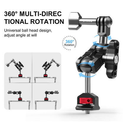 Versatile Aluminum Magic Arm Mount - Black