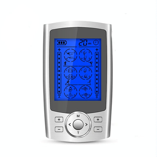 24-Mode Digital Pulse Massager For Whole Body Therapy Au Plug - Silver