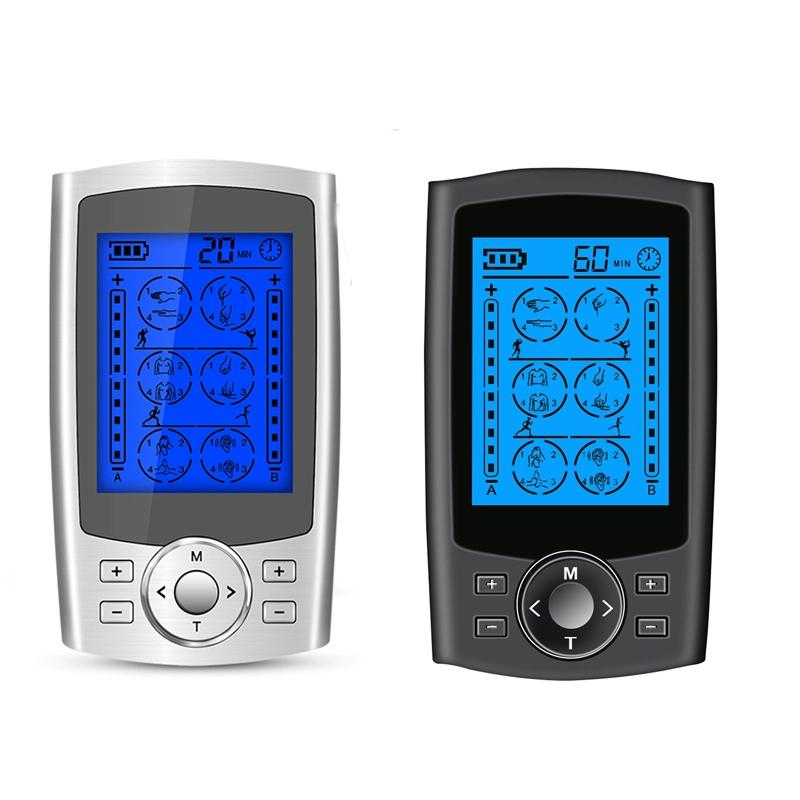 24-Mode Digital Pulse Massager For Whole Body Therapy Au Plug - Silver