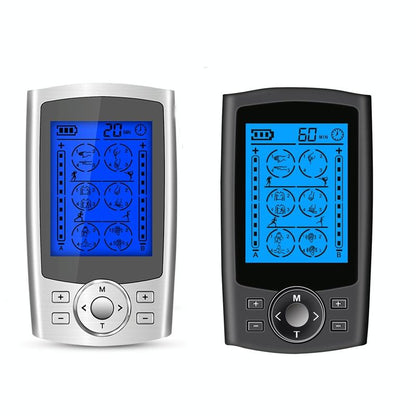 24-Mode Digital Pulse Massager For Whole Body Therapy Au Plug - Silver