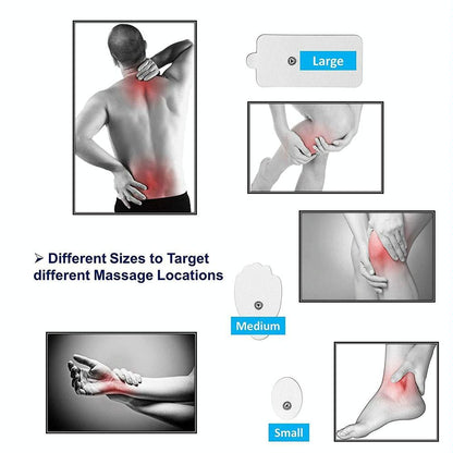 24-Mode Digital Pulse Massager For Whole Body Therapy Au Plug - Silver