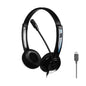 Head-Mounted Children'S Learning Headset With Mic 1.8M Cable Usb Style - Black