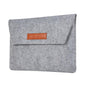 15 Inch Felt Computer Bag - Protective Cover for Notebook - Grey