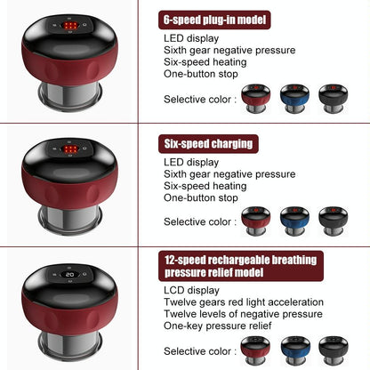 Electric Cupping Massager Compact & Effective - Black