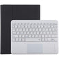 Bluetooth Keyboard & Tablet Case For Ipad 10.2 / Ipad Air 2019 - Detachable Touch Pad Pen Slot Holder - Microfiber Leather - Black