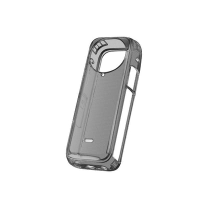 Clear Soft Tpu Protective Case for Insta360 X4 - 1.5mm Thickness - Clear Black - With Neck Strap