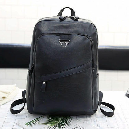 Men Casual Leather Shoulder Bag - Brown